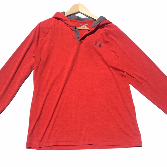 Under Armour Other - Under Armour Orange Hooded Heatgear Loose Jacket